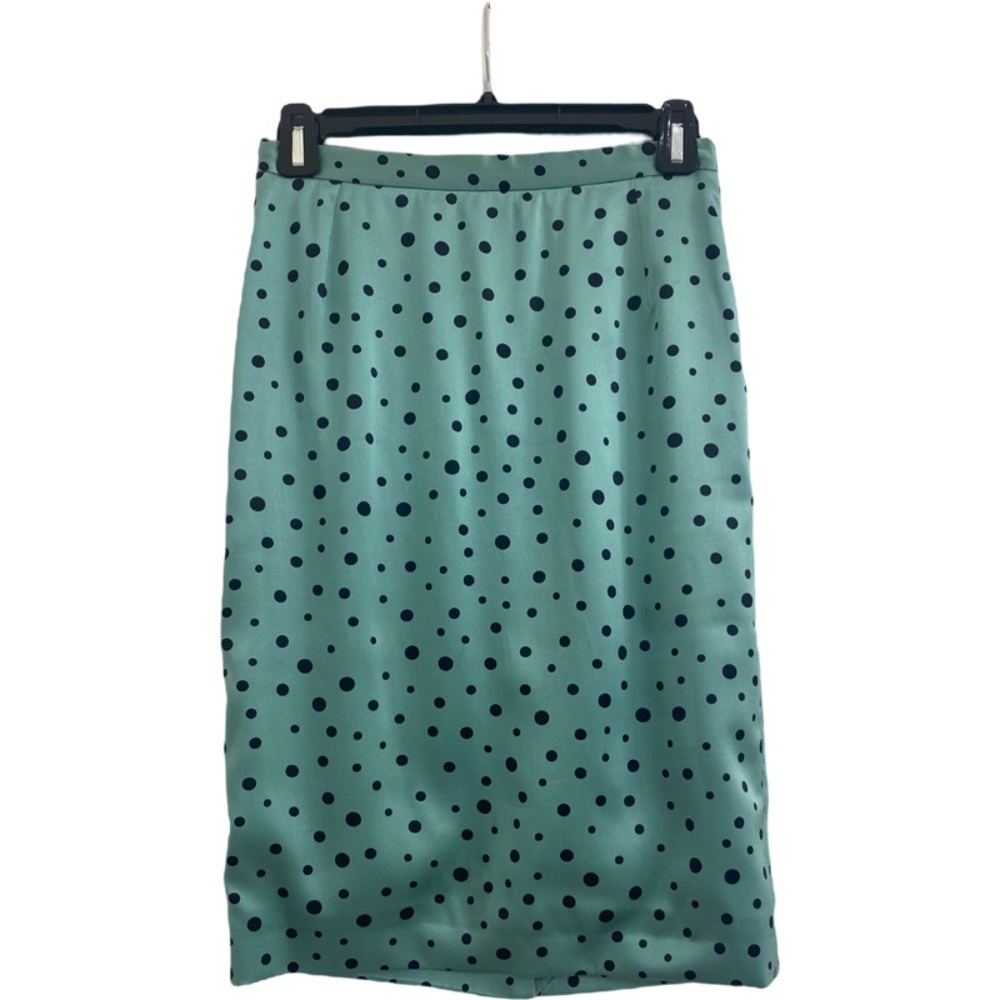 Dolce and Gabbana Silk Polka Dot Skirt